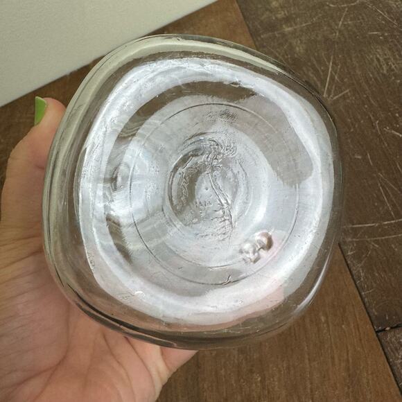 BALL Mason Jar 1933-1962 QUART Jar Bale Locking Glass Lid Embossed - Picture 3 of 9